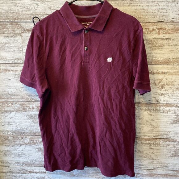 Banana Replied Maroon Polo Shirt Size Medium - Picture 1 of 4